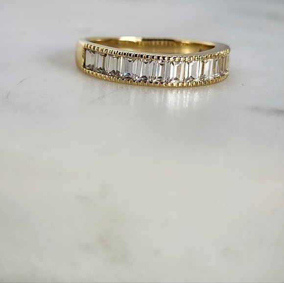 Jewelry - Gold Plated Band with Clear Stones